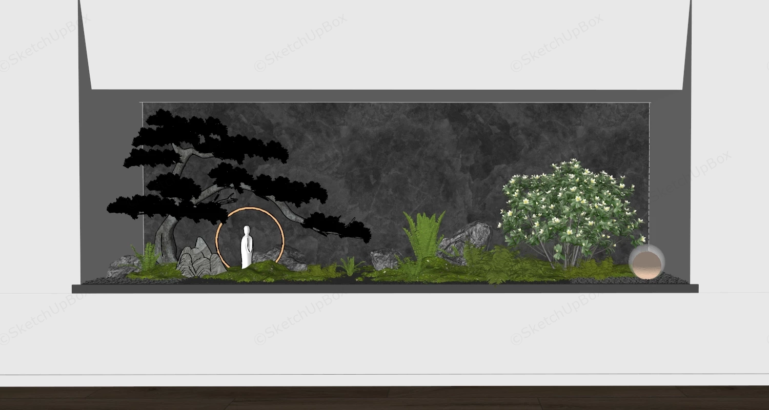 Indoor Wall Garden Design sketchup model preview - SketchupBox