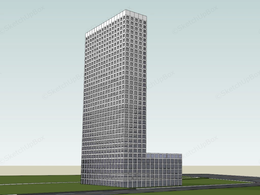 High Rise Office Building sketchup model preview - SketchupBox