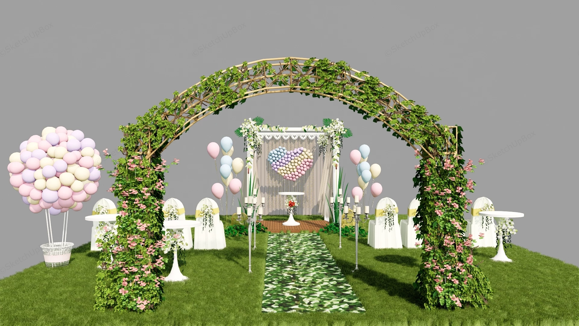 Outdoor Wedding Venue Ideas sketchup model preview - SketchupBox