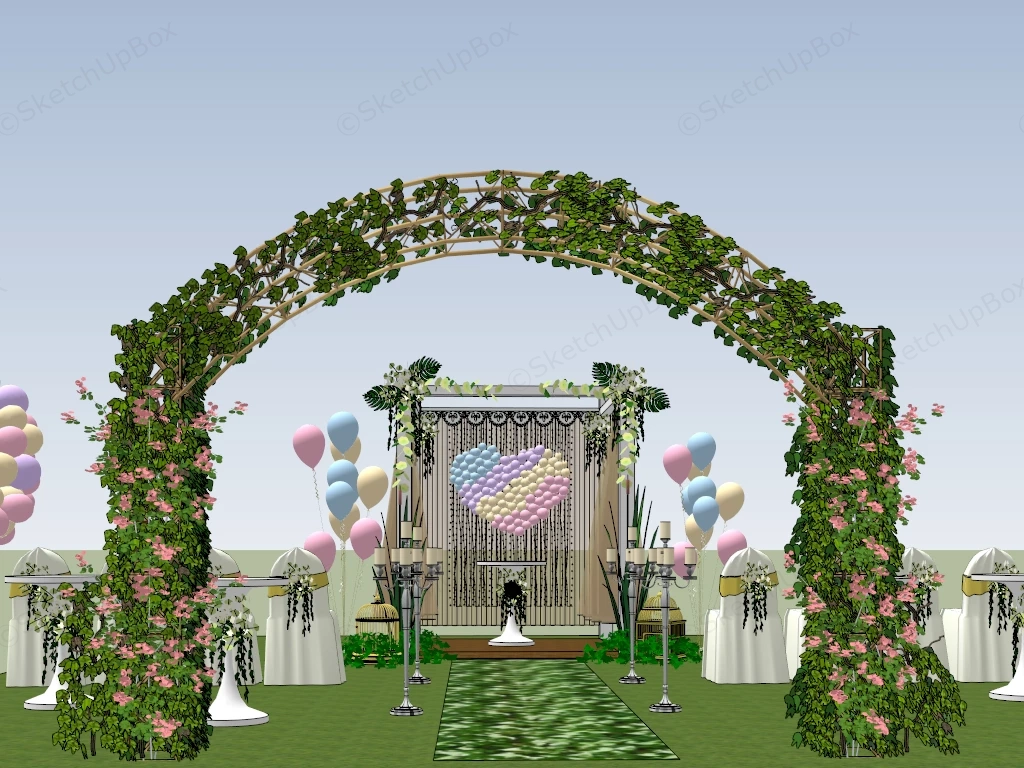 Outdoor Wedding Venue Ideas sketchup model preview - SketchupBox