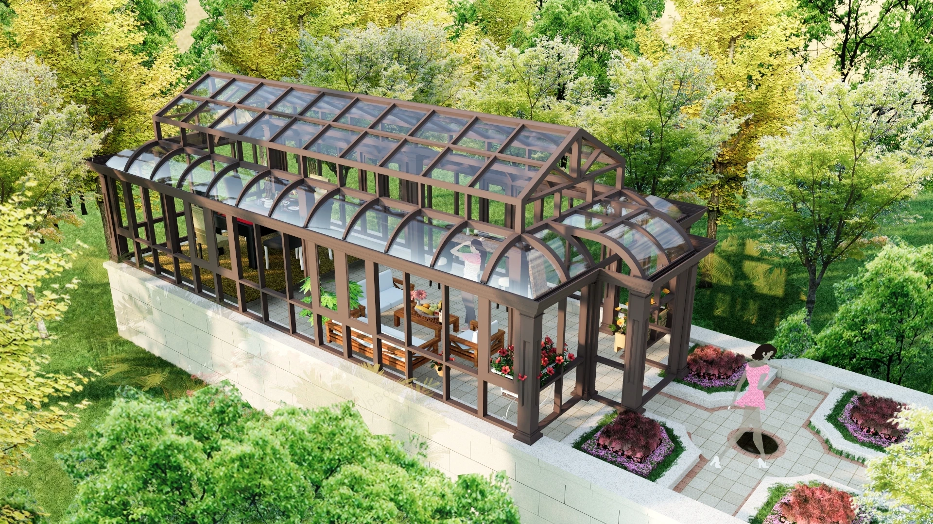 All Season SunRoom sketchup model preview - SketchupBox