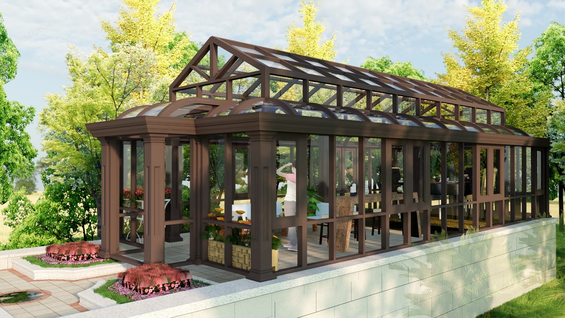 All Season SunRoom sketchup model preview - SketchupBox