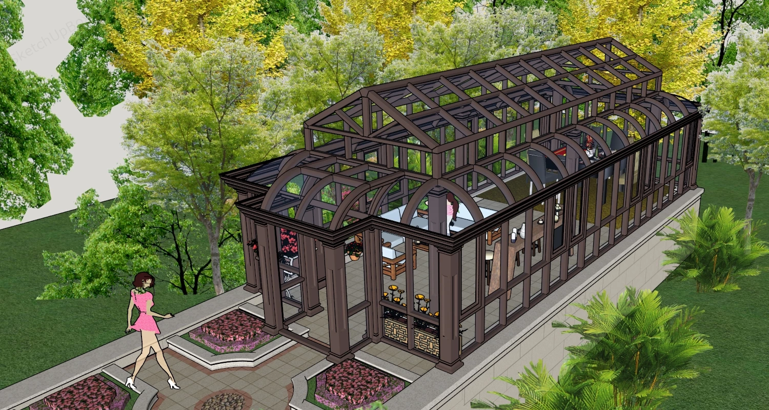 All Season SunRoom sketchup model preview - SketchupBox