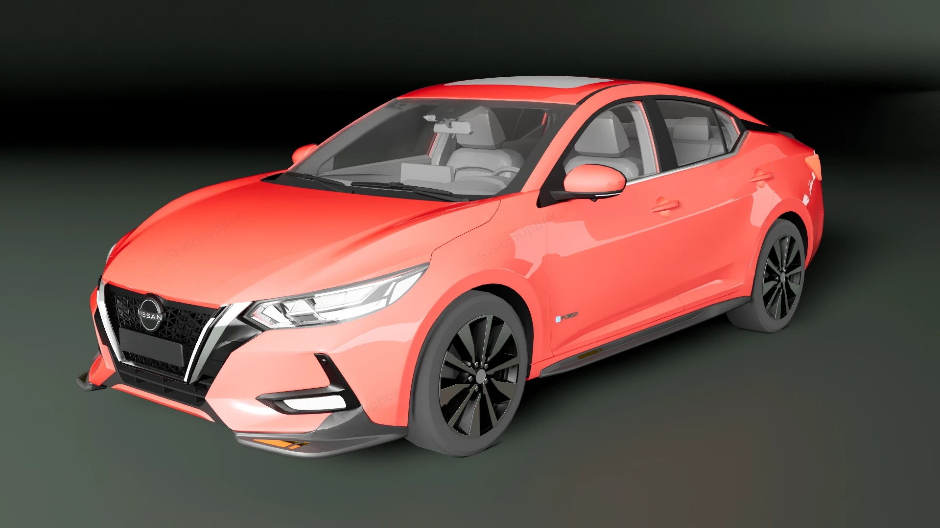 Nissan Sylphy E Power sketchup model preview - SketchupBox