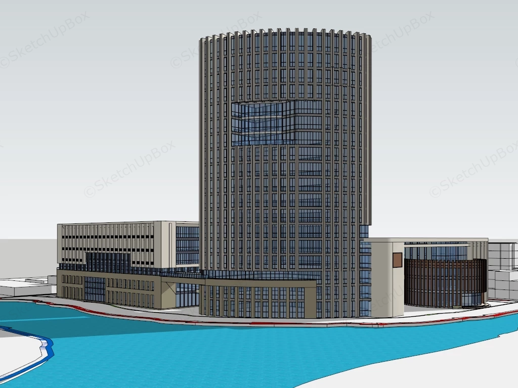 Vocational Training Center Architecture sketchup model preview - SketchupBox