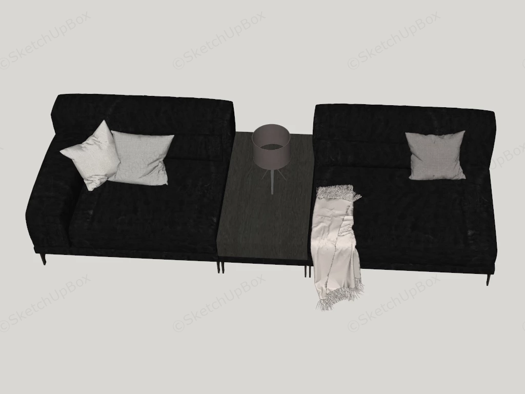 Office Reception Sofa sketchup model preview - SketchupBox