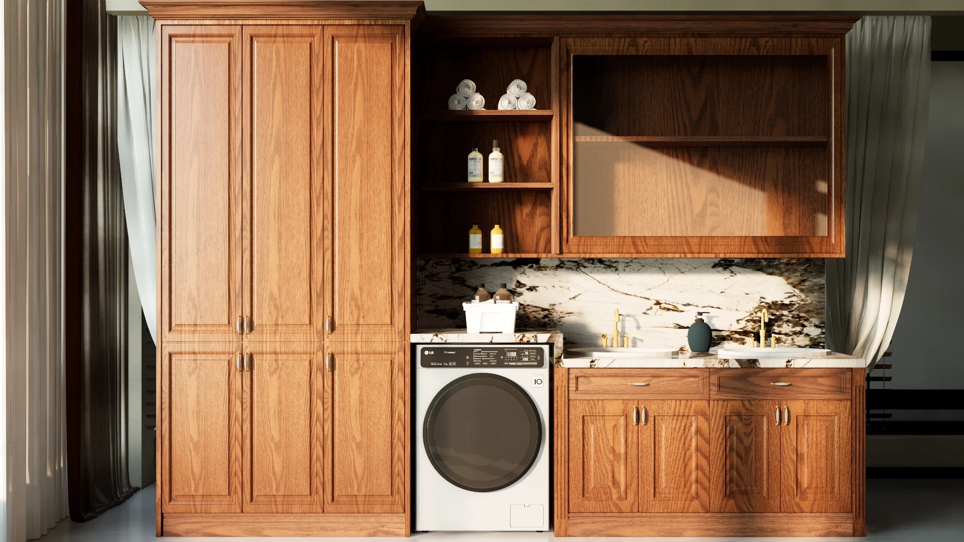 Utility Room Storage Cabinets sketchup model preview - SketchupBox