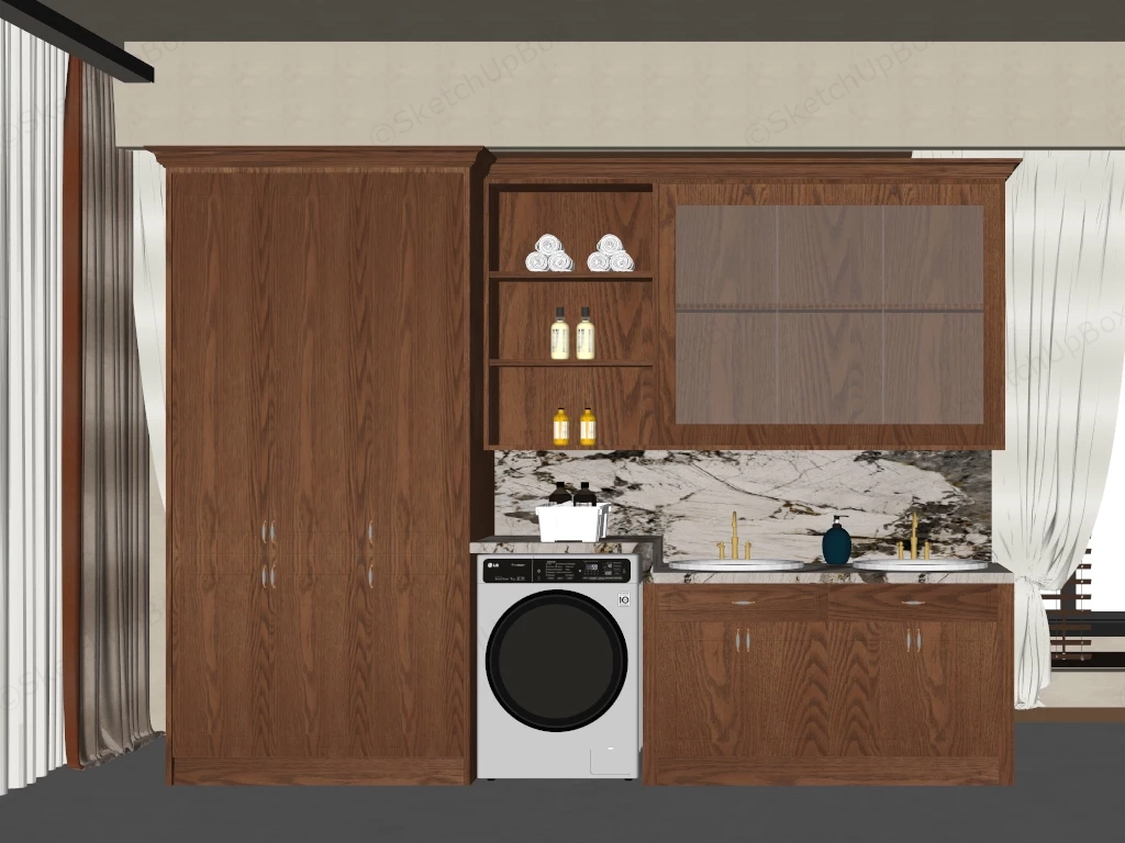Utility Room Storage Cabinets sketchup model preview - SketchupBox