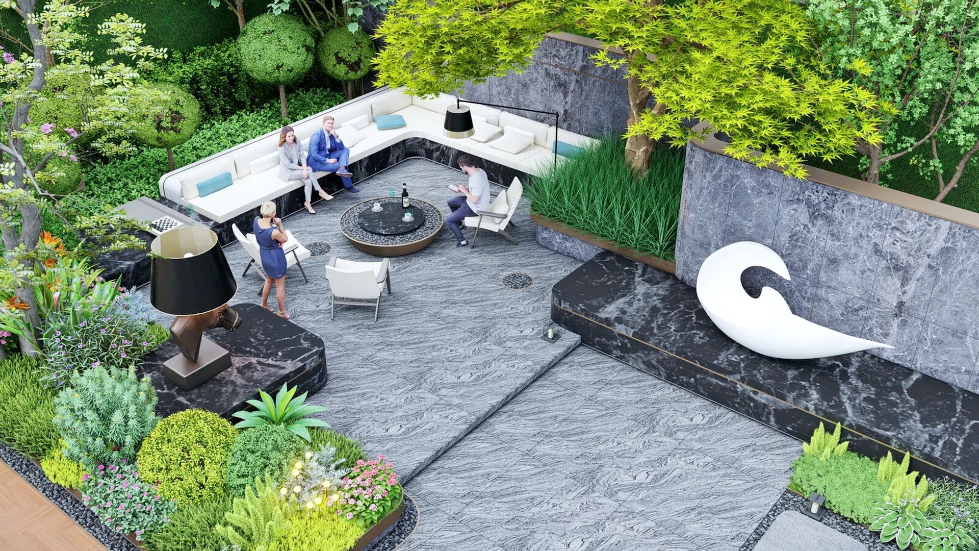 Outside Patio Ideas sketchup model preview - SketchupBox