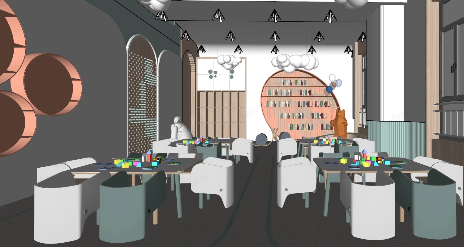 Daycare Playroom Ideas sketchup model preview - SketchupBox