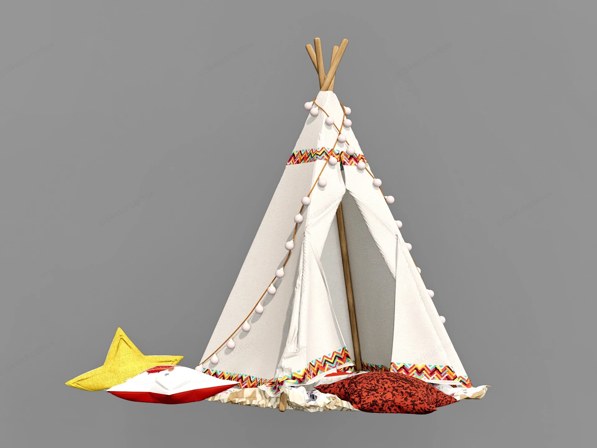 Toddler Play Tent sketchup model preview - SketchupBox