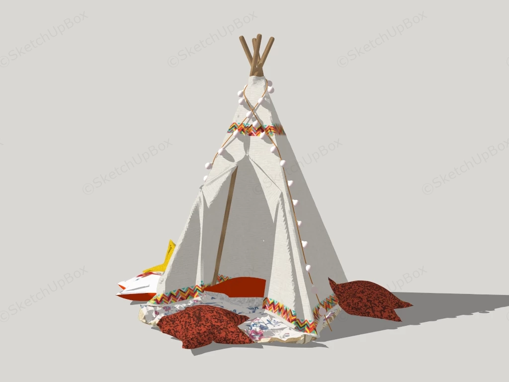 Toddler Play Tent sketchup model preview - SketchupBox