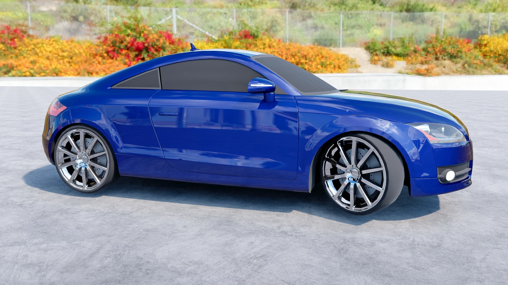2007 Audi TT Coupe sketchup model preview - SketchupBox