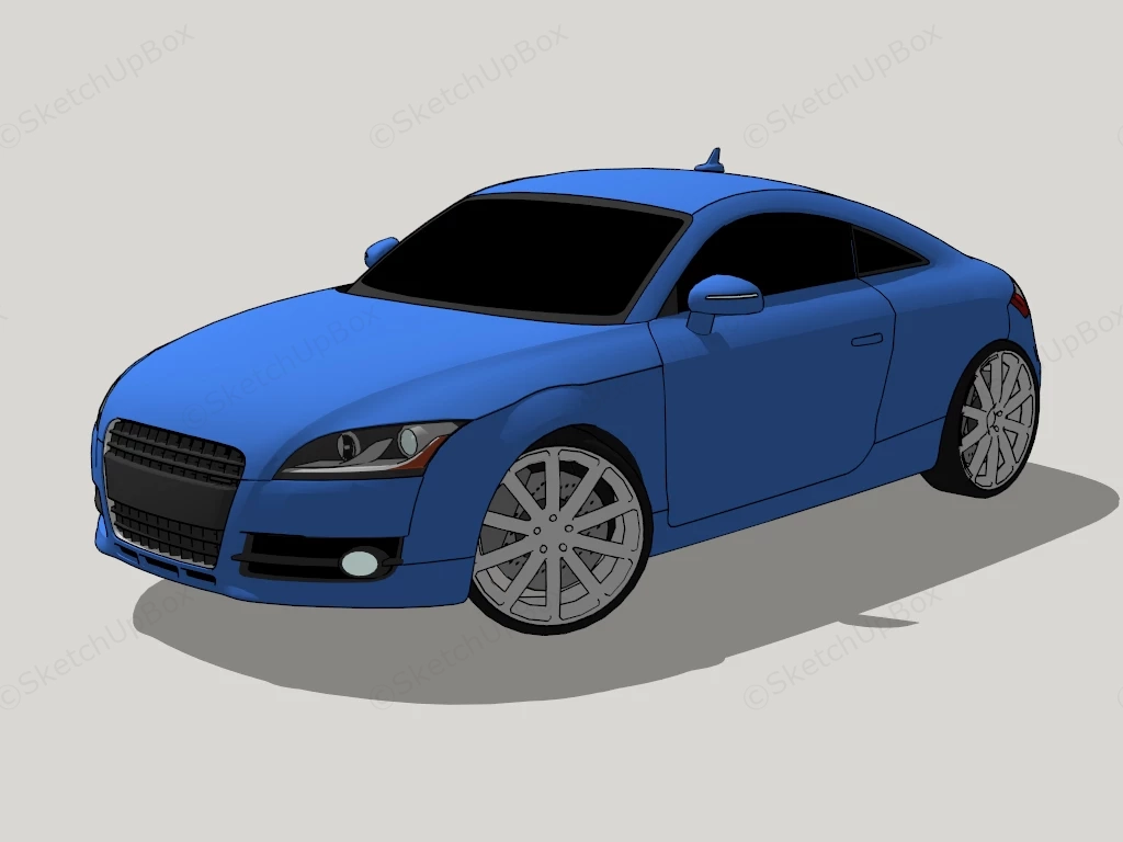 2007 Audi TT Coupe sketchup model preview - SketchupBox