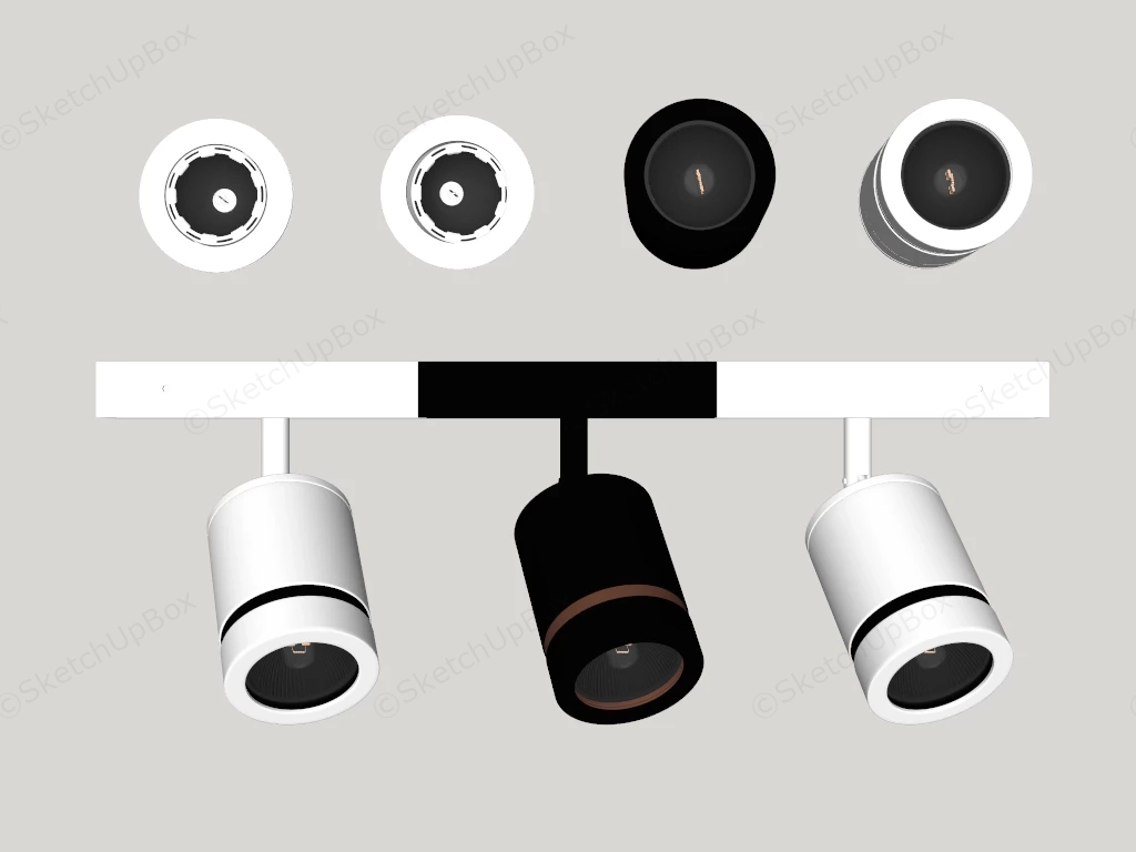 Ceiling Mounted Downlights sketchup model preview - SketchupBox