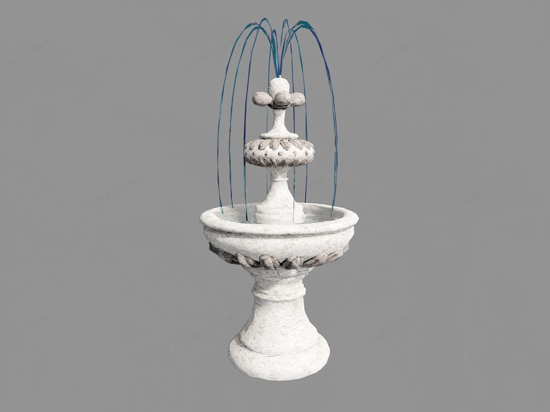 Small Garden Fountain Idea sketchup model preview - SketchupBox