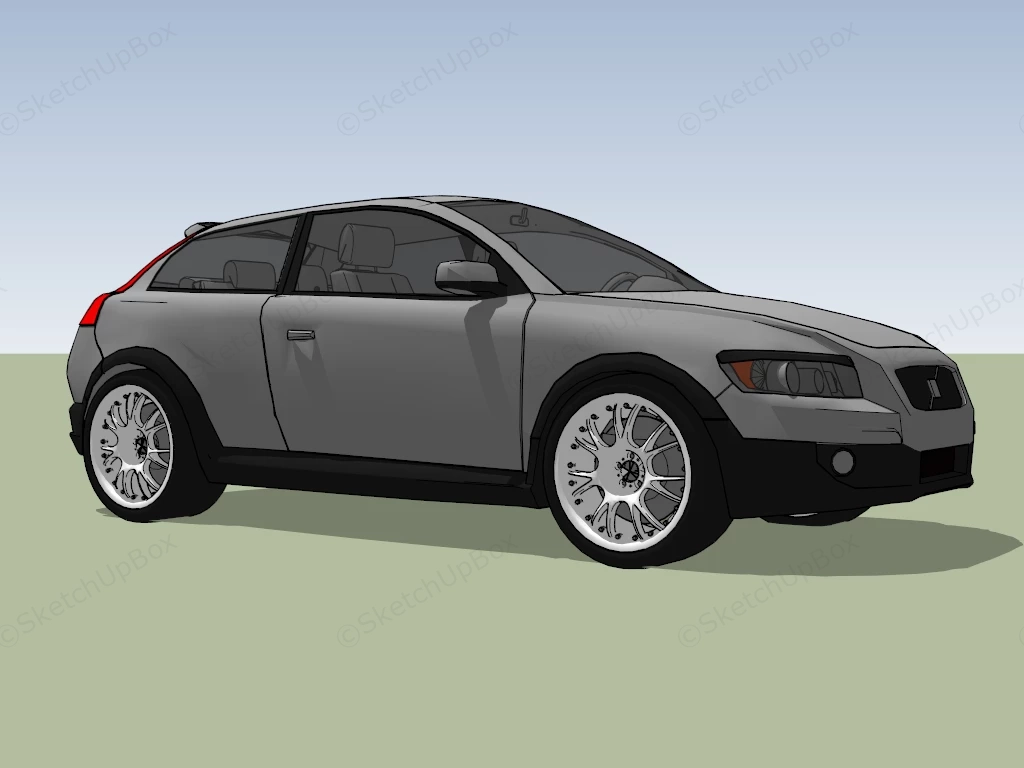 2009 VOLVO C30 sketchup model preview - SketchupBox