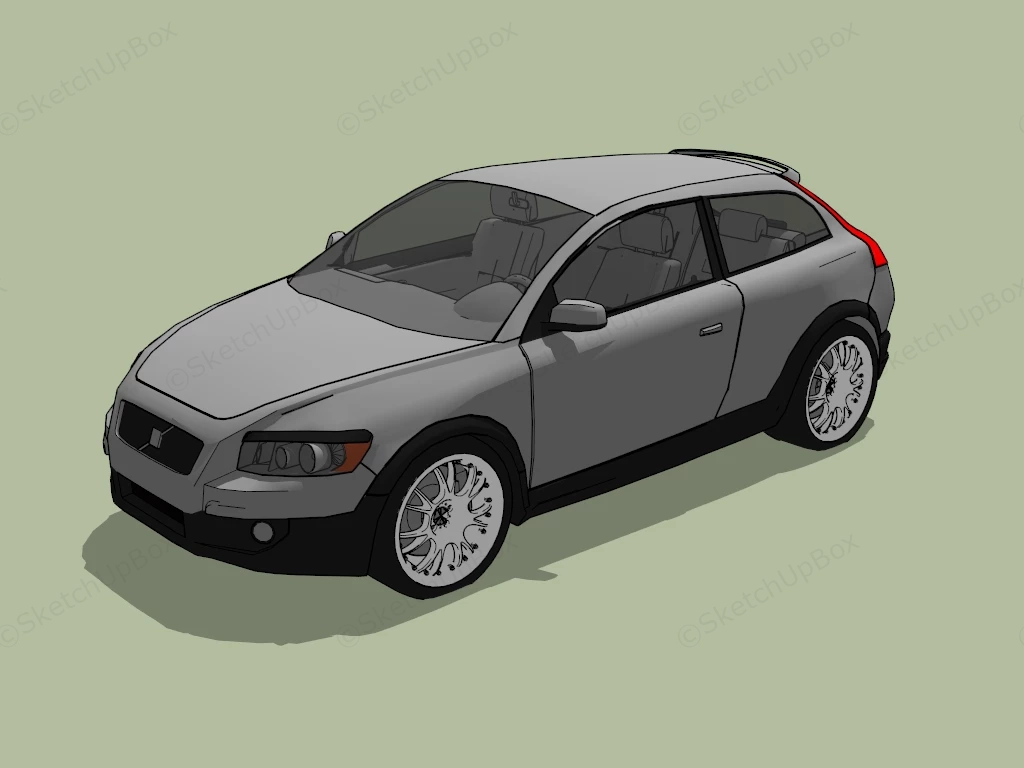 2009 VOLVO C30 sketchup model preview - SketchupBox
