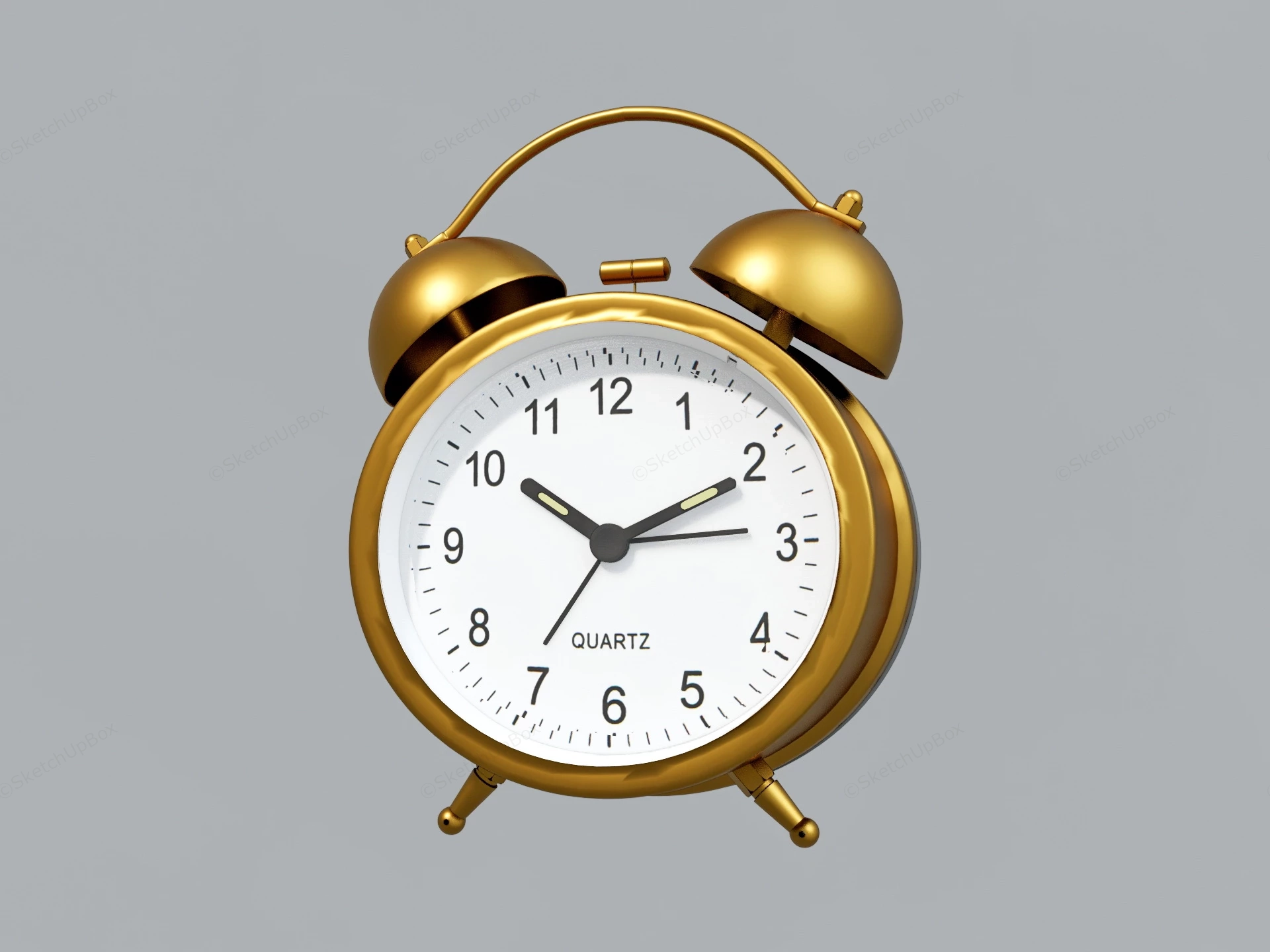 Classic Alarm Clock sketchup model preview - SketchupBox