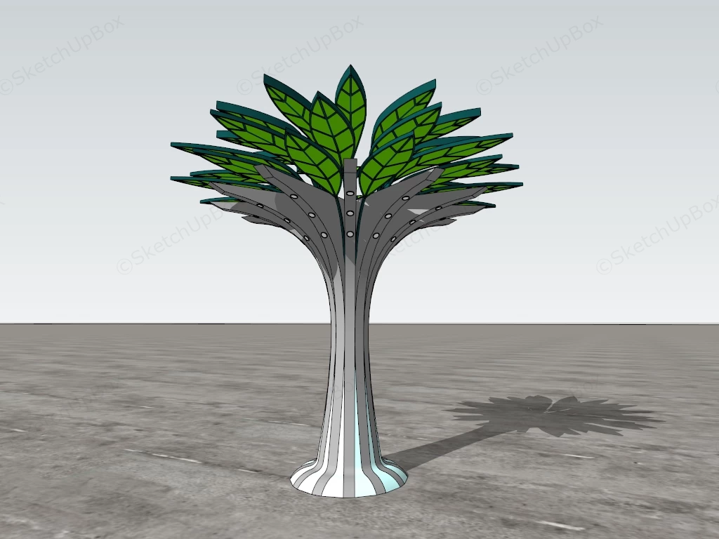 Landscape Shade Structure Lighting sketchup model preview - SketchupBox