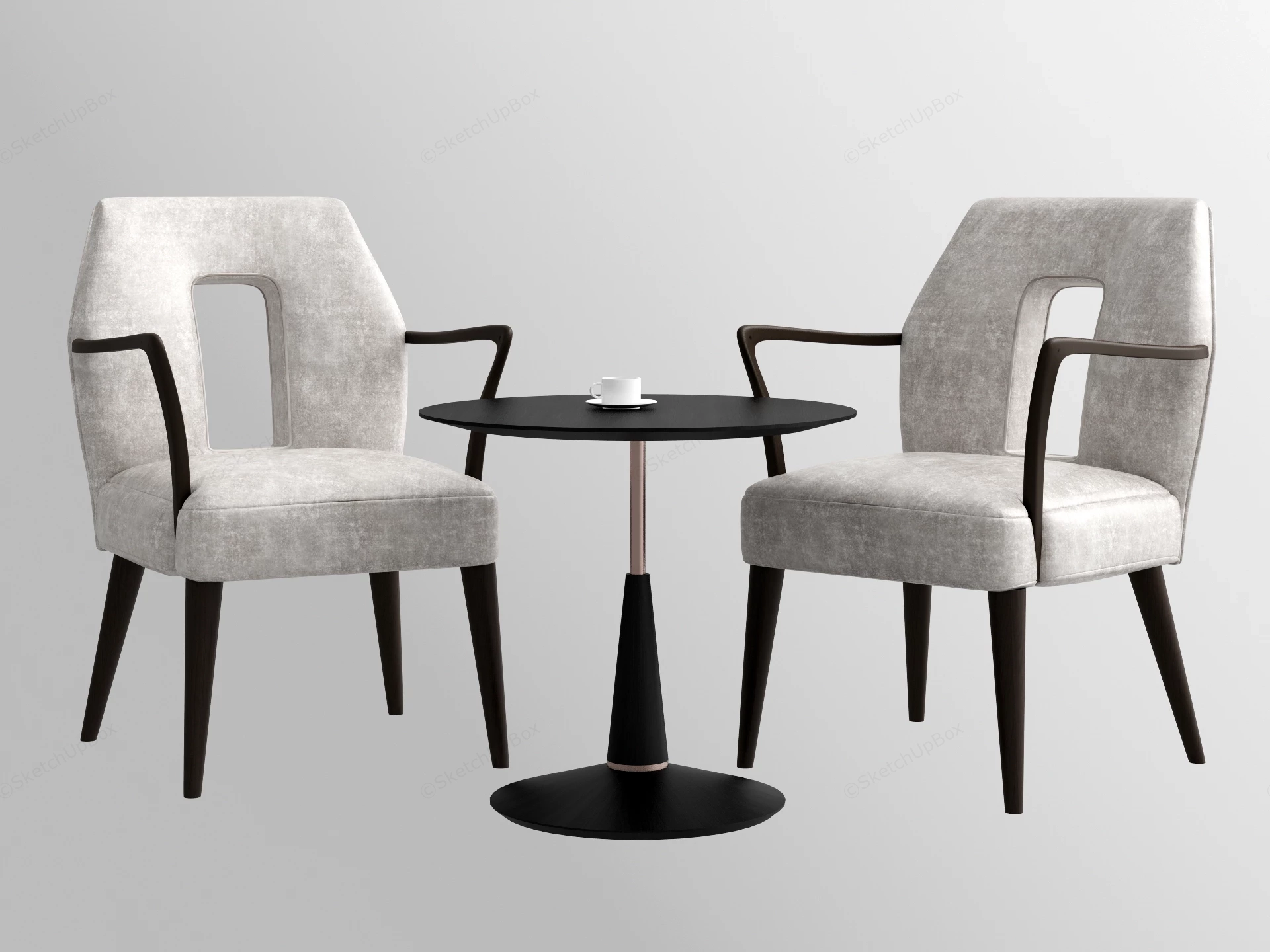 Indoor Bistro Set sketchup model preview - SketchupBox