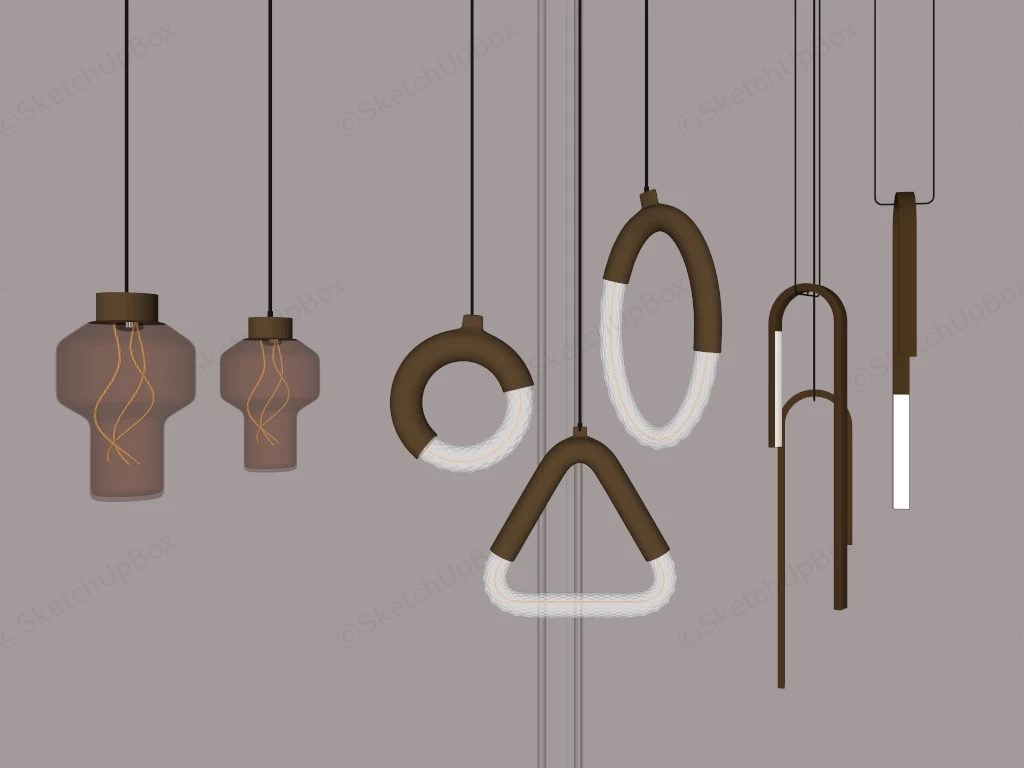 Luxury Pendant Lights sketchup model preview - SketchupBox
