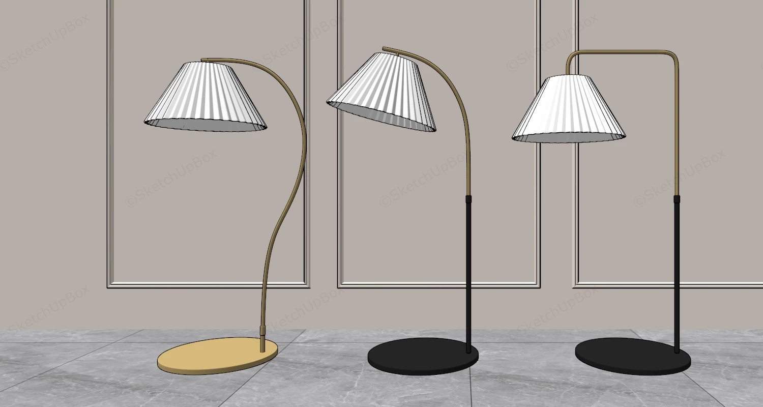 Modern Minimalist Floor Lamps sketchup model preview - SketchupBox