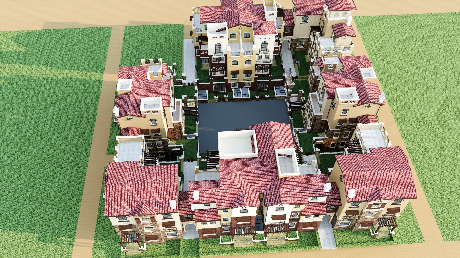 Residence Area House sketchup model preview - SketchupBox