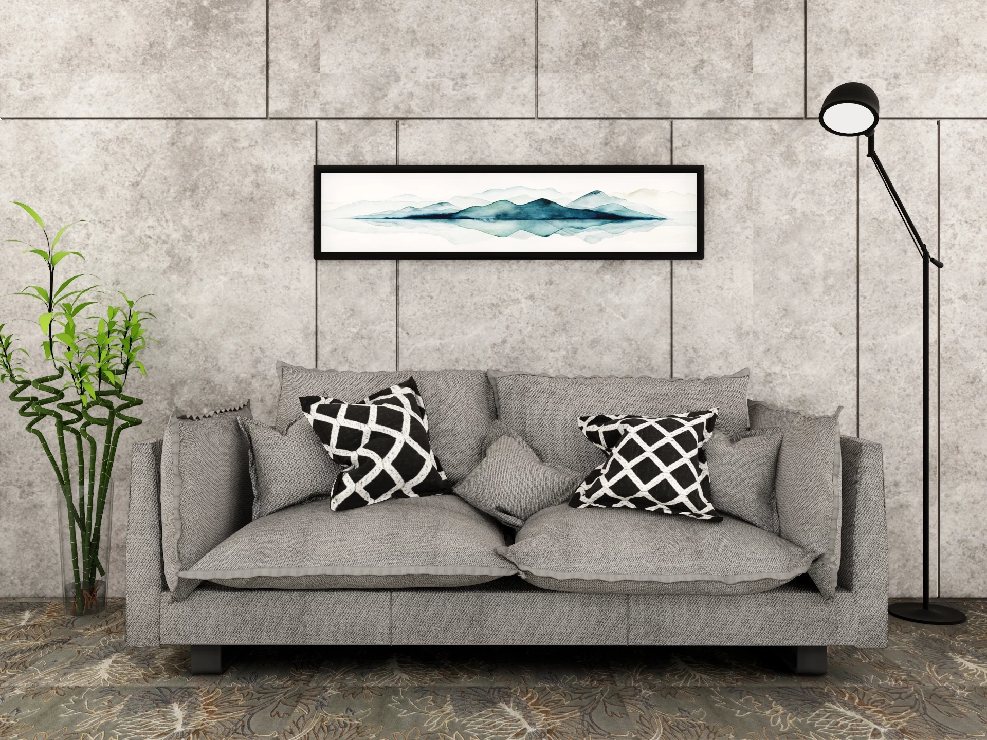 Small Space Loveseat sketchup model preview - SketchupBox