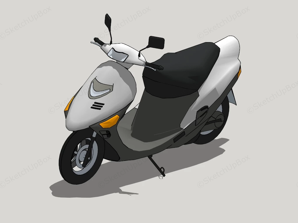 Honda Dio Scooter sketchup model preview - SketchupBox