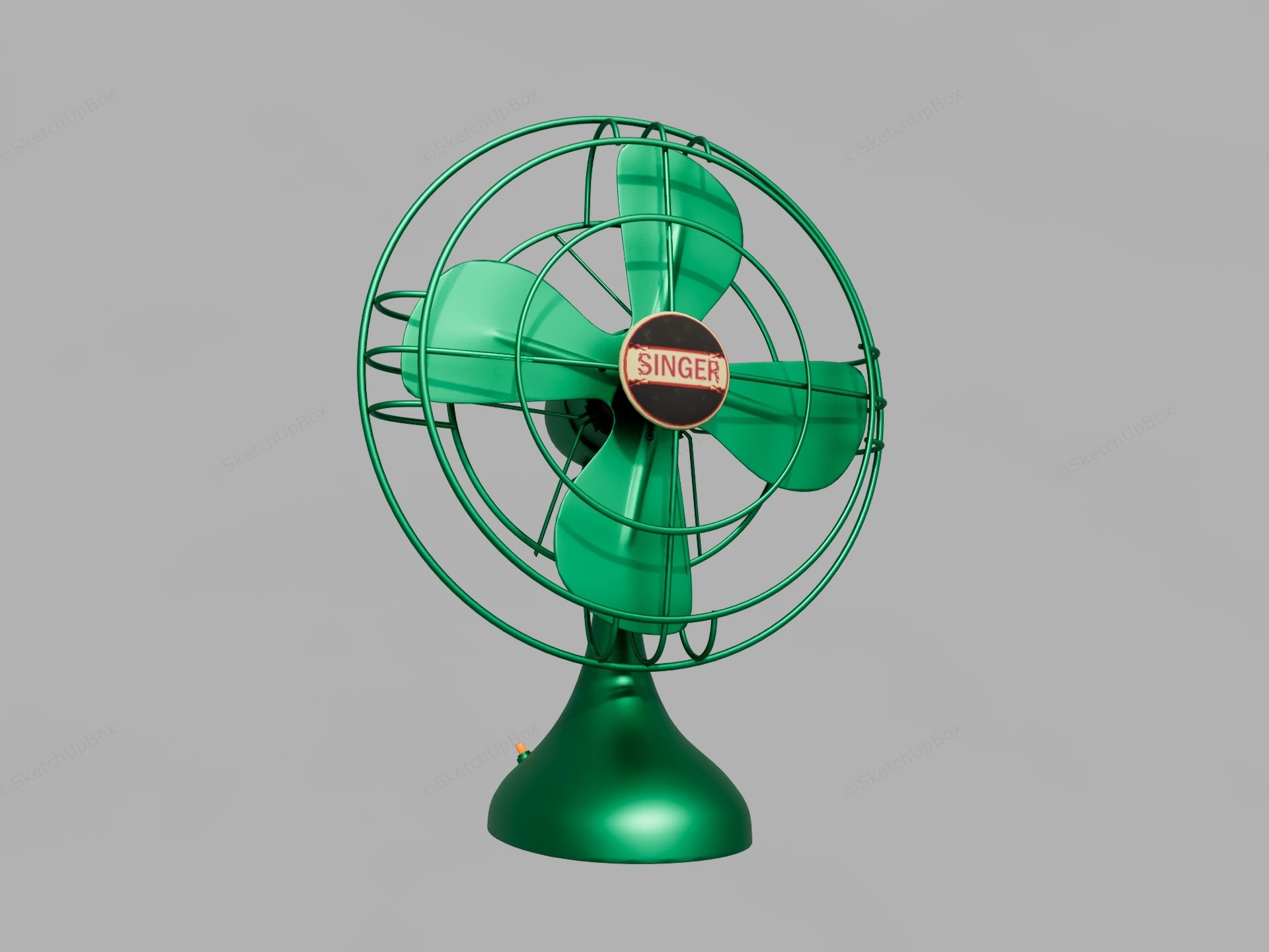 Vintage Singer Table Fan sketchup model preview - SketchupBox