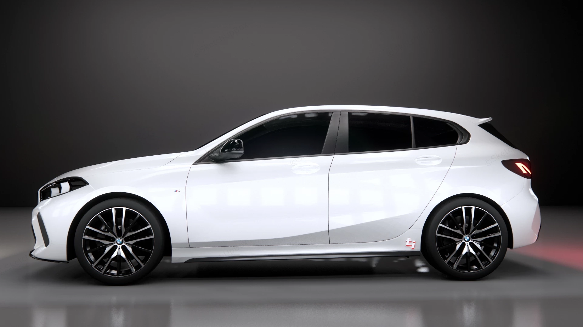 BMW 128ti sketchup model preview - SketchupBox