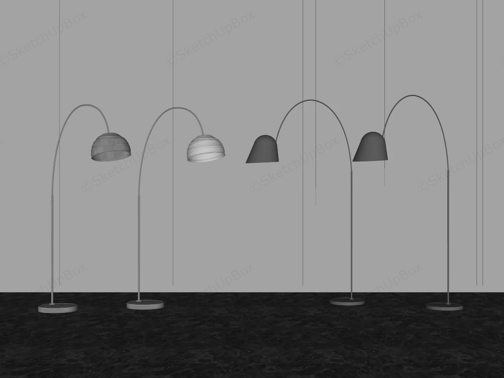 Fishing Floor Lamps sketchup model preview - SketchupBox