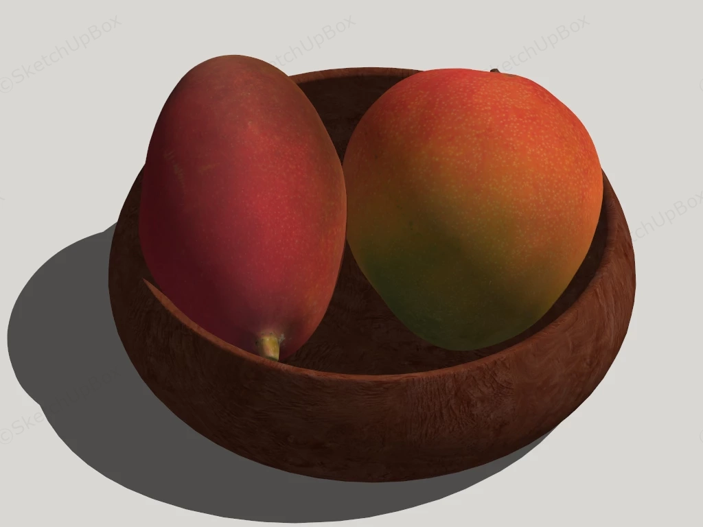 Red Mango Fruit sketchup model preview - SketchupBox