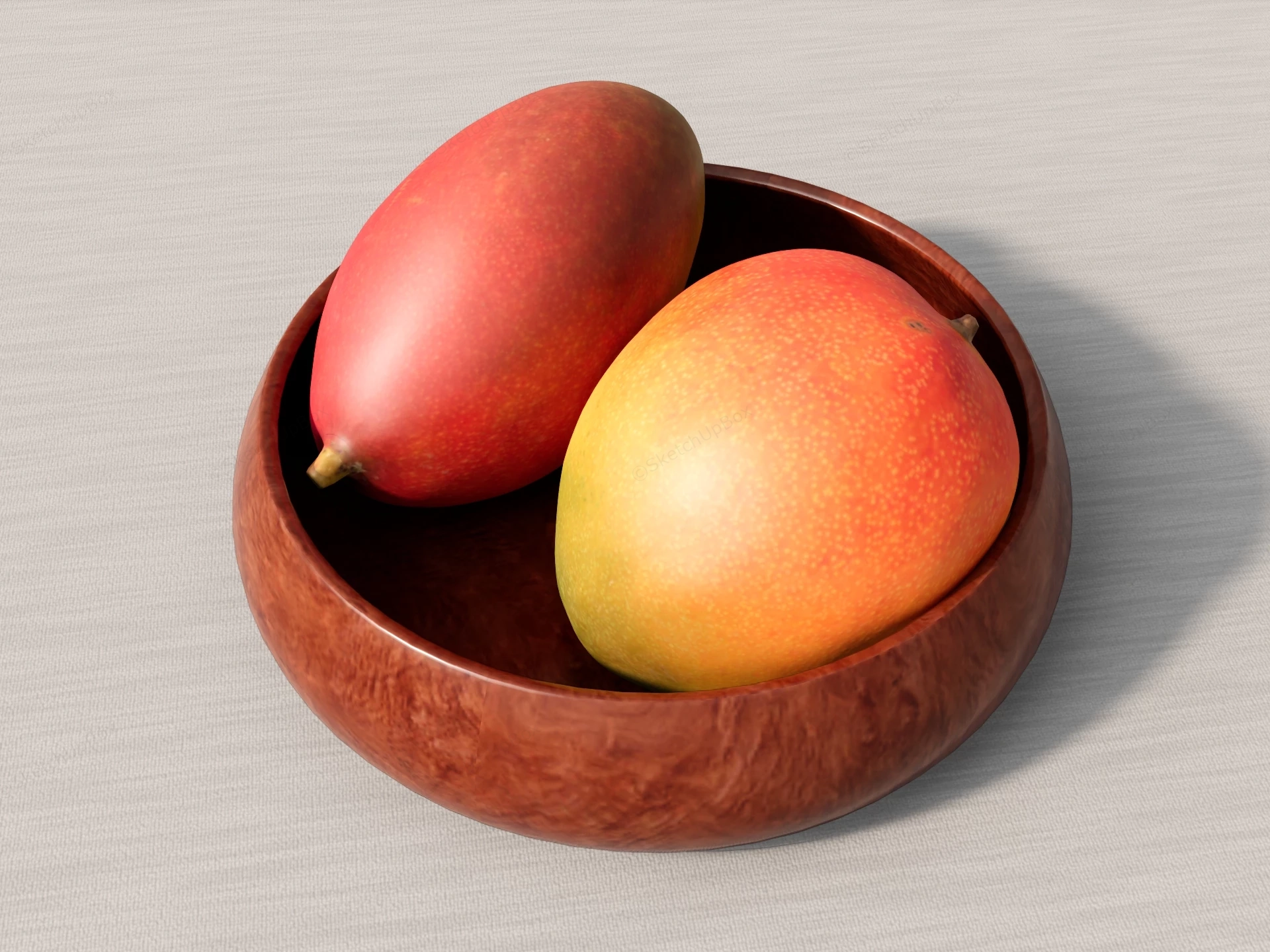 Red Mango Fruit sketchup model preview - SketchupBox