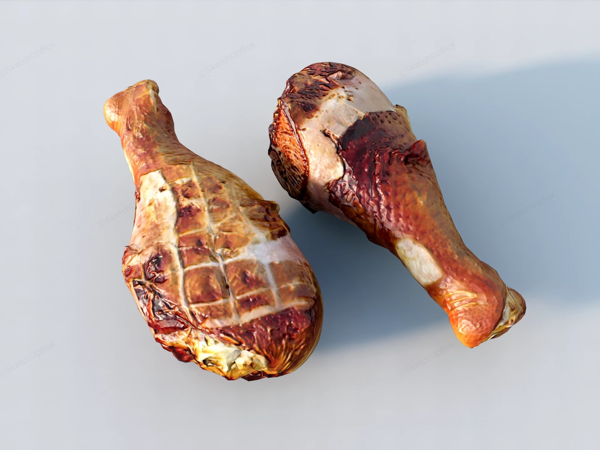 Roasted Chicken Legs sketchup model preview - SketchupBox