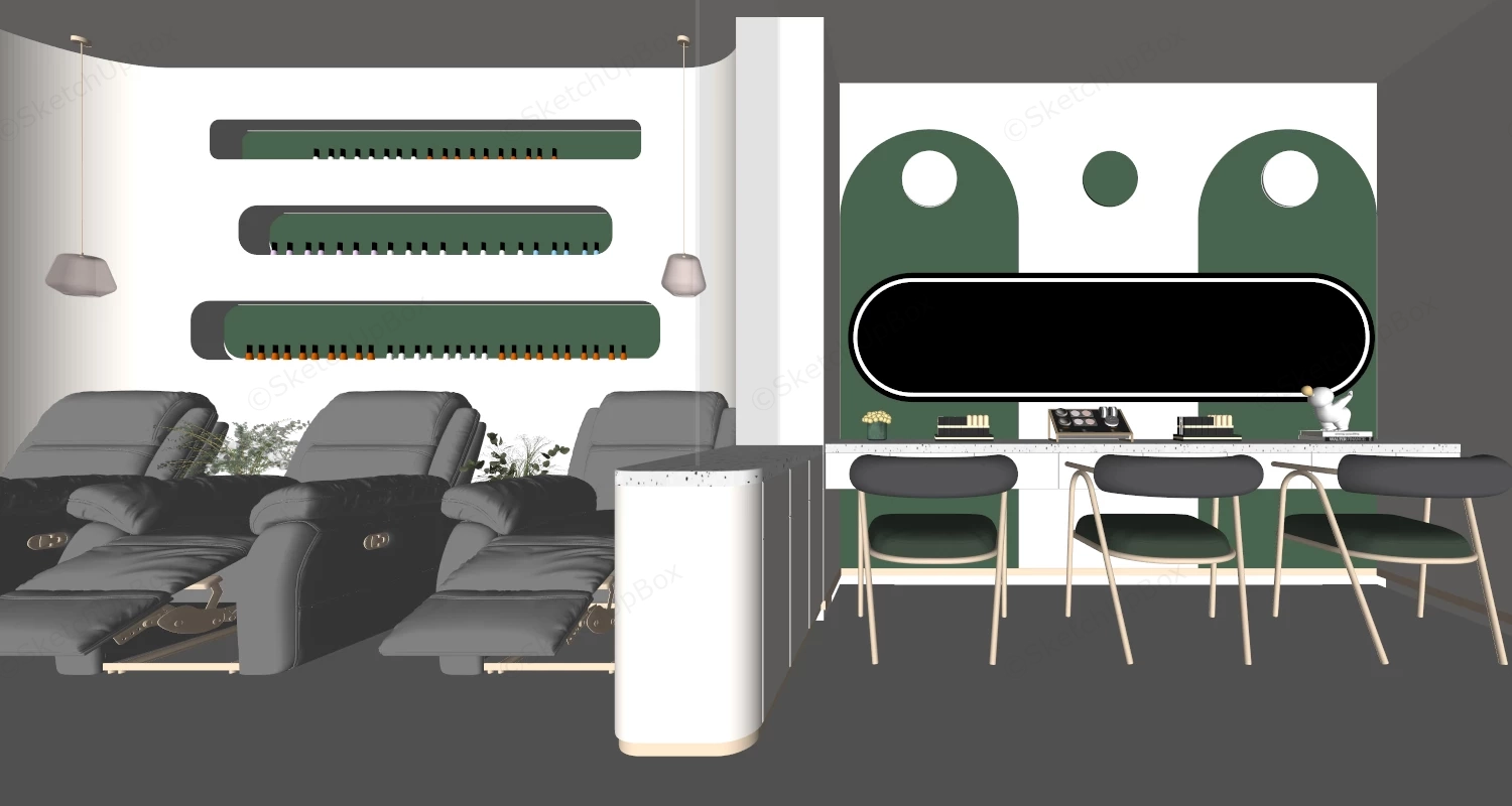 Luxury Nail Salon Interior Design sketchup model preview - SketchupBox