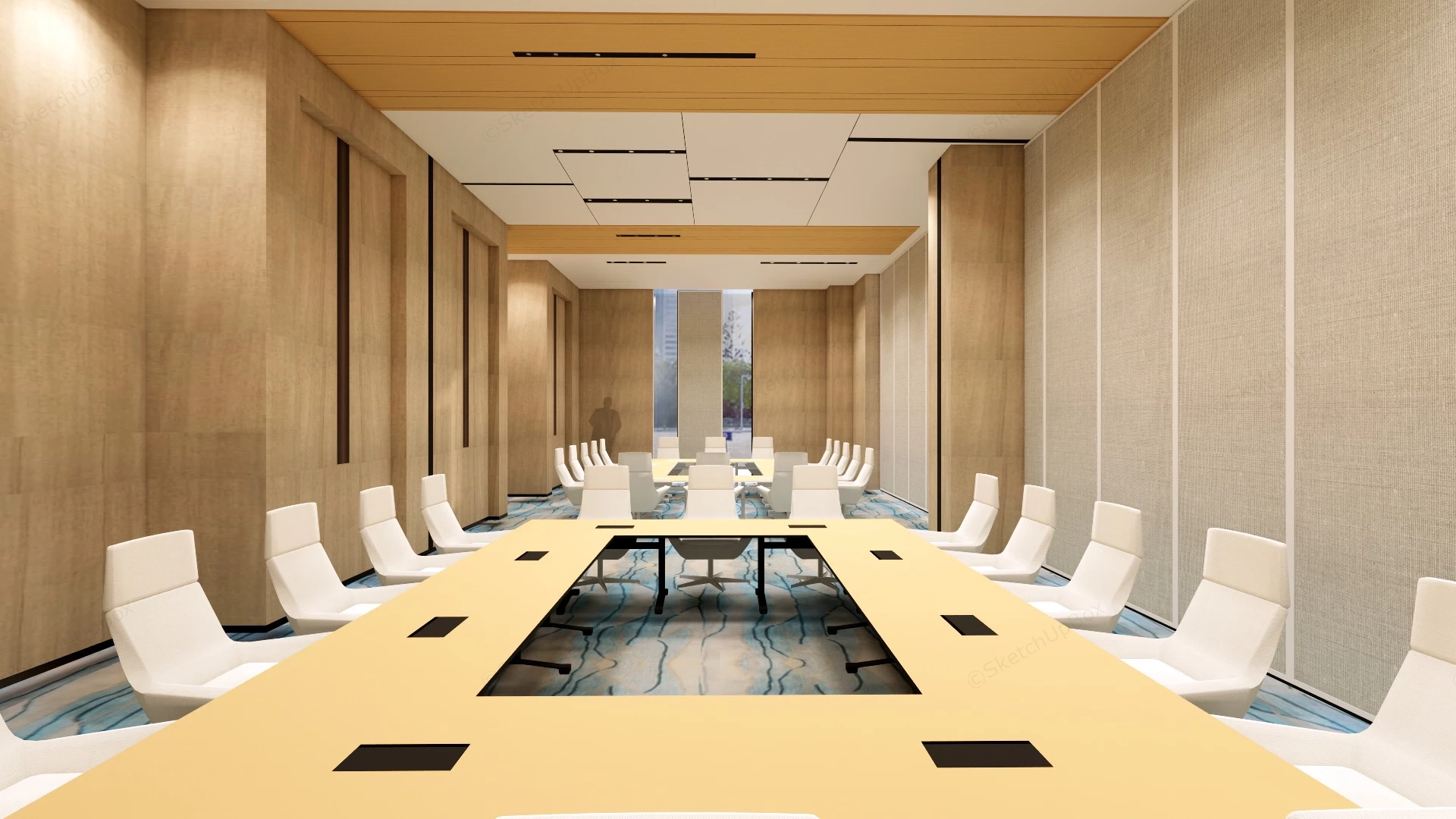 Large Conference Room sketchup model preview - SketchupBox