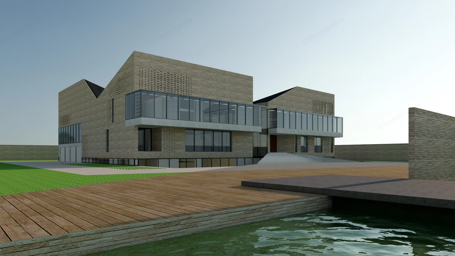 Art Museum Architecture sketchup model preview - SketchupBox