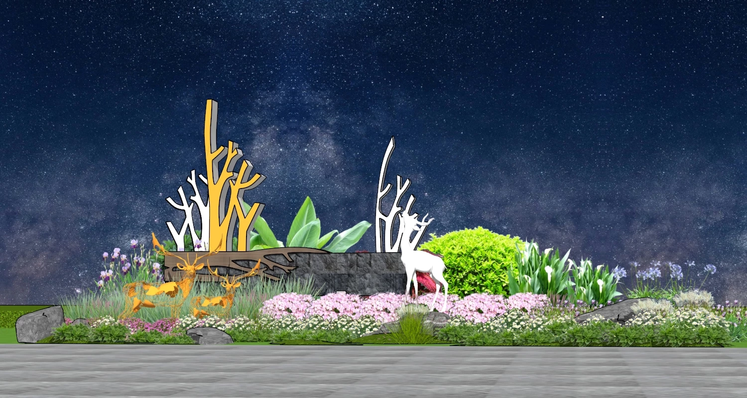 Landscape Sculpture Design sketchup model preview - SketchupBox
