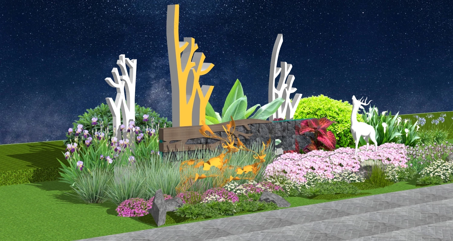 Landscape Sculpture Design sketchup model preview - SketchupBox