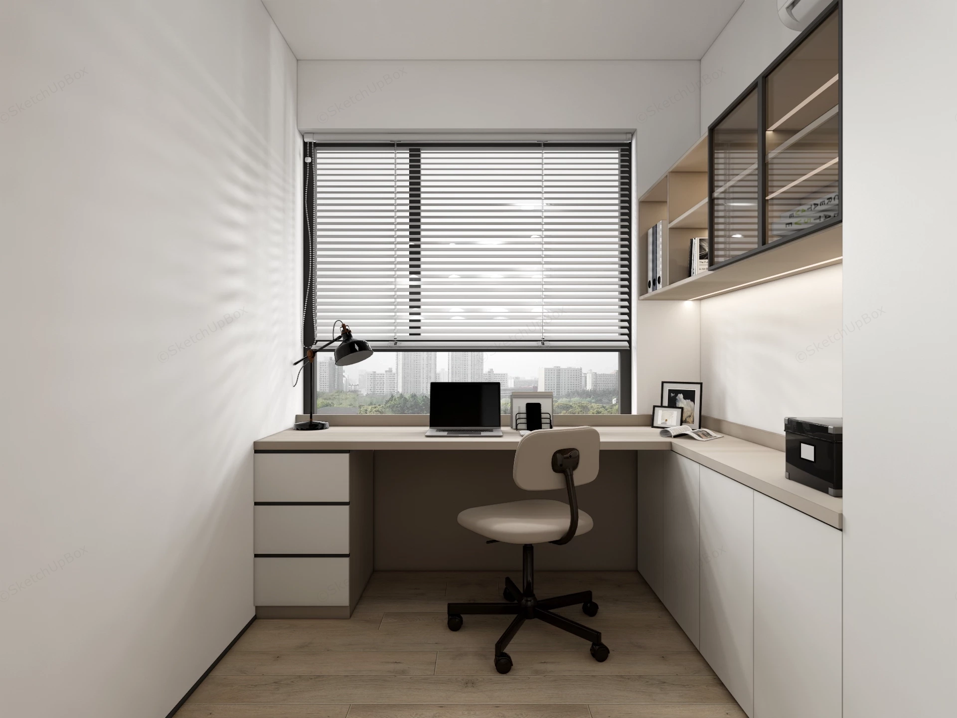 Tiny Home Office sketchup model preview - SketchupBox