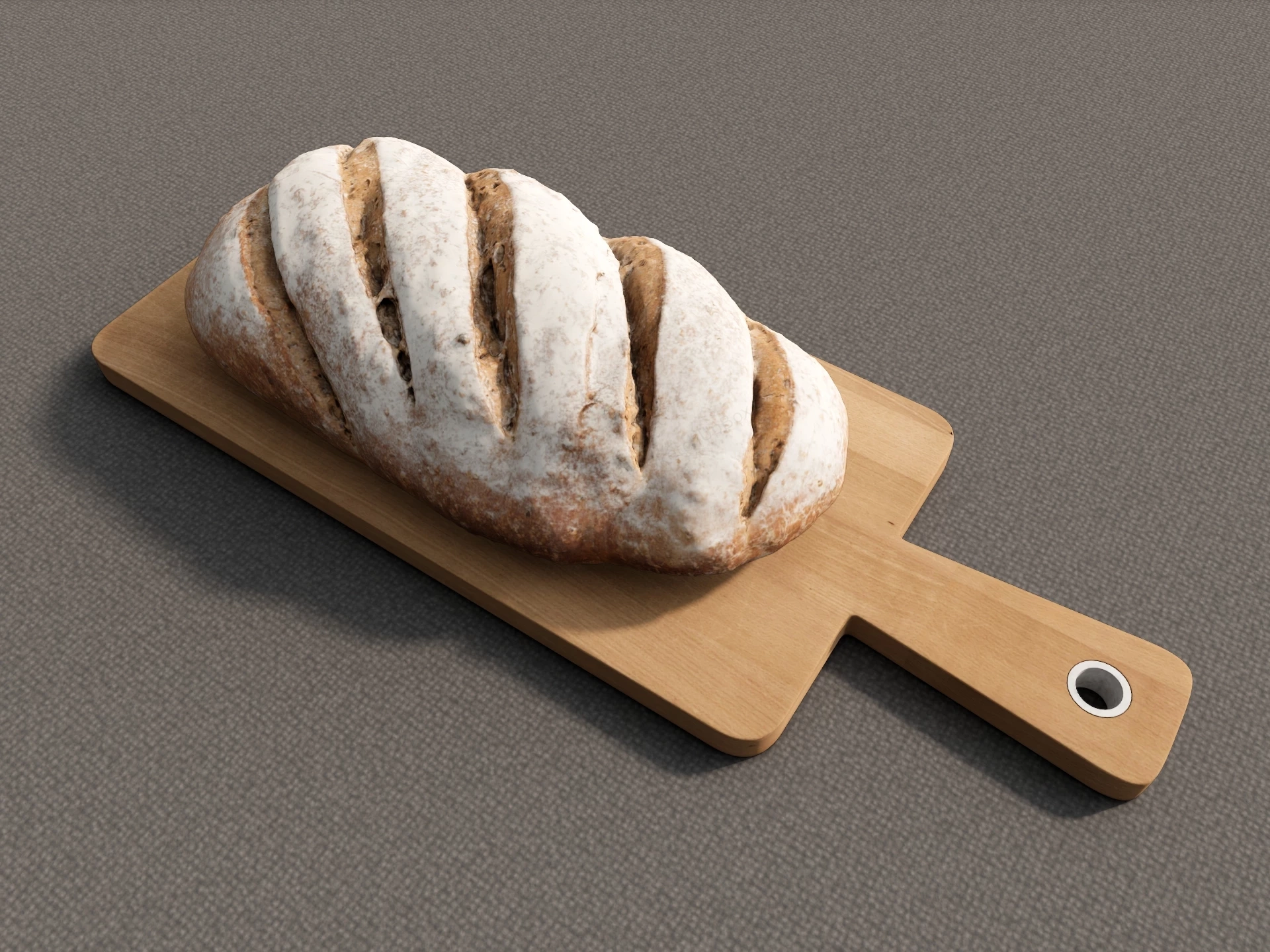 Bread On Plate sketchup model preview - SketchupBox