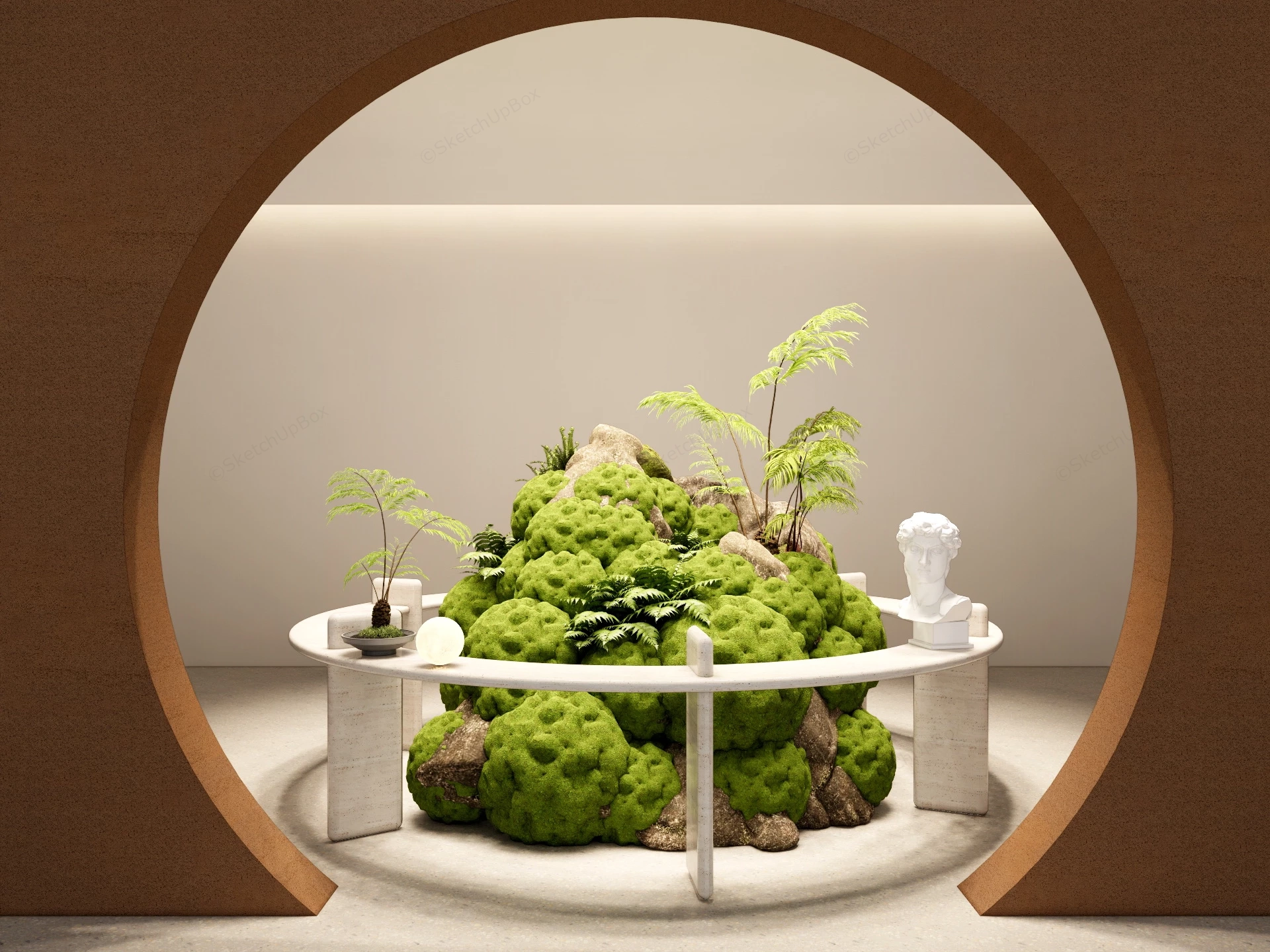 Indoor Moss Garden Idea sketchup model preview - SketchupBox