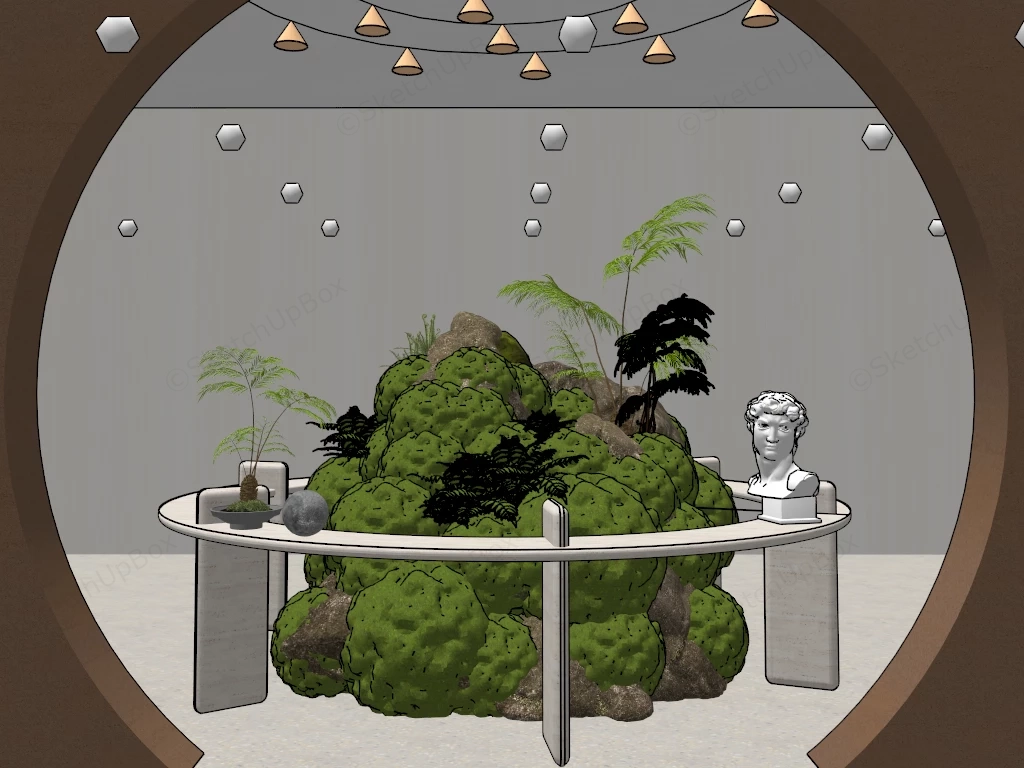 Indoor Moss Garden Idea sketchup model preview - SketchupBox