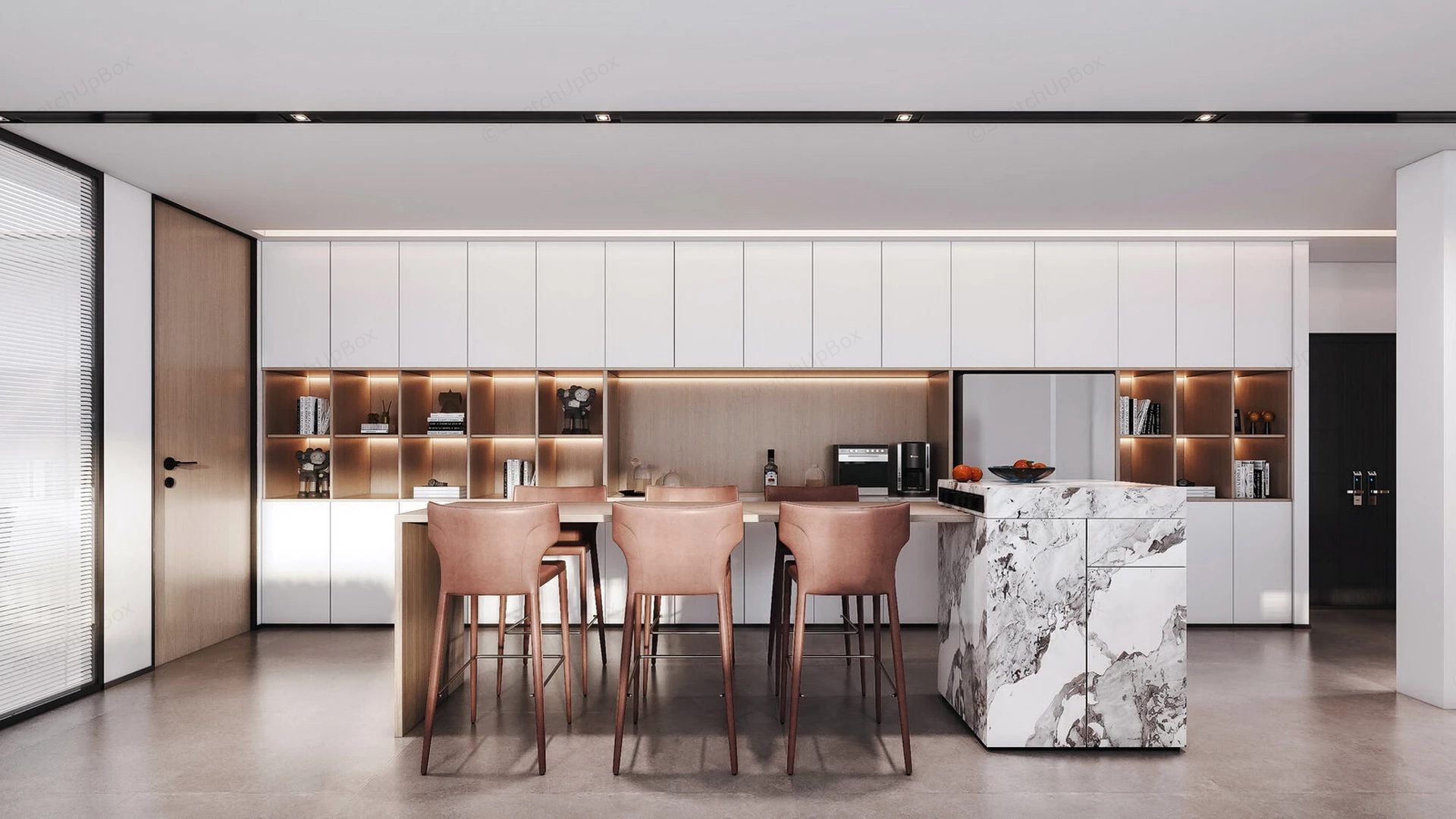 Modern Home Bar Design sketchup model preview - SketchupBox