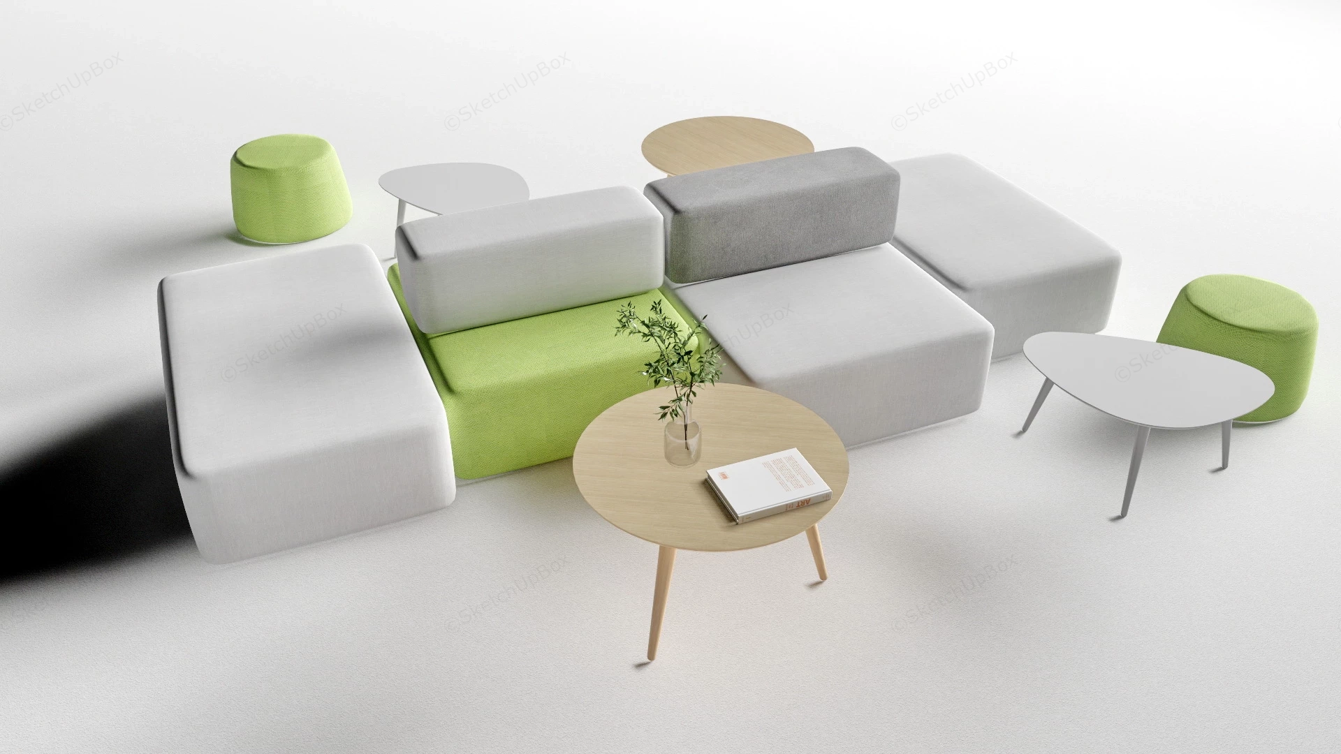 Office Lounge Furniture Ideas sketchup model preview - SketchupBox