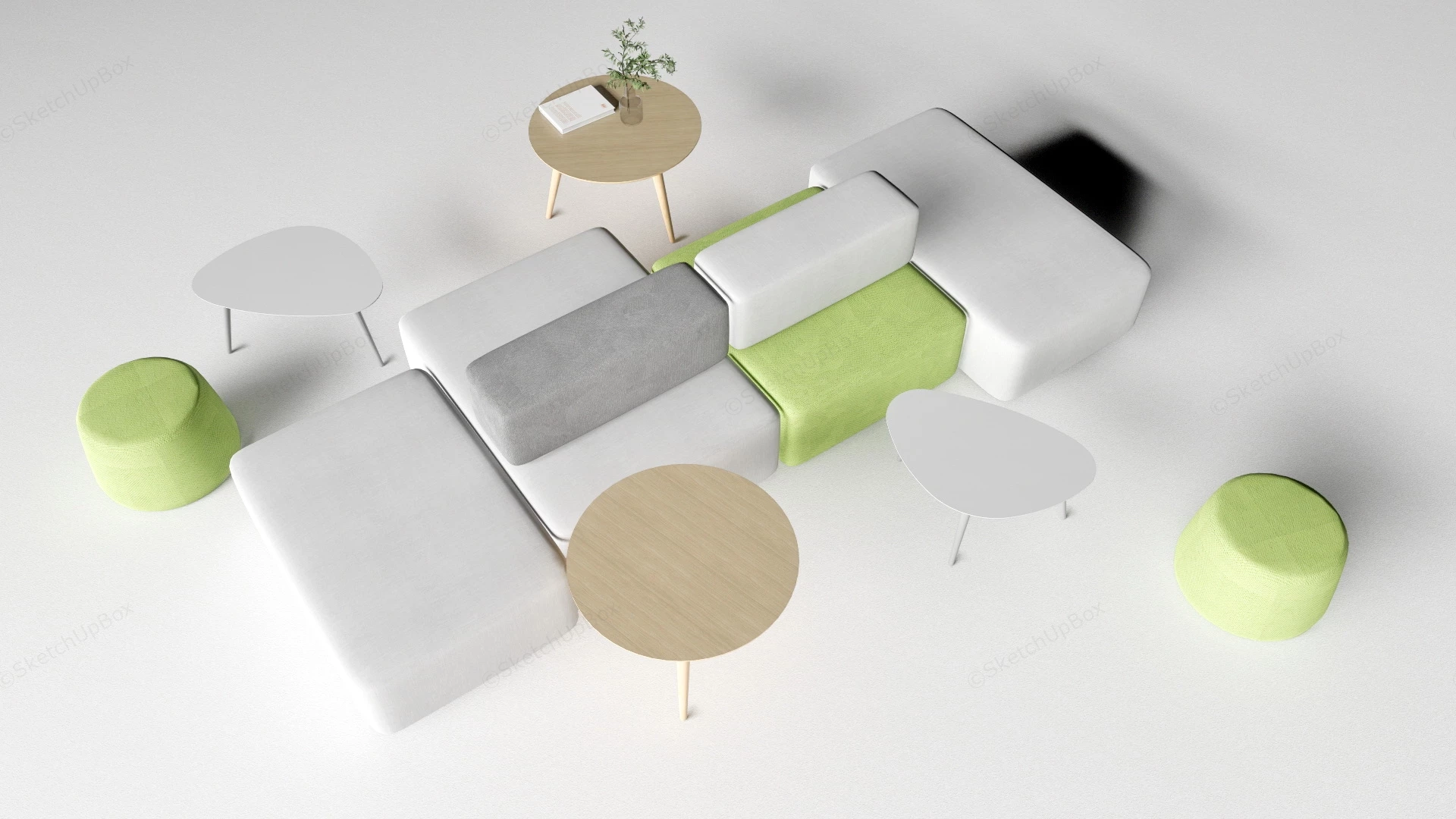 Office Lounge Furniture Ideas sketchup model preview - SketchupBox