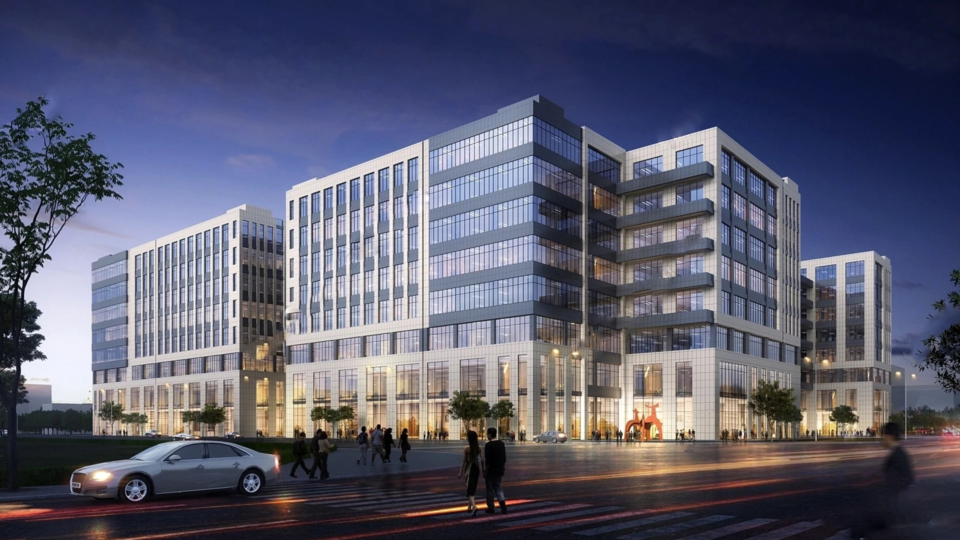 Software Park Buildings sketchup model preview - SketchupBox