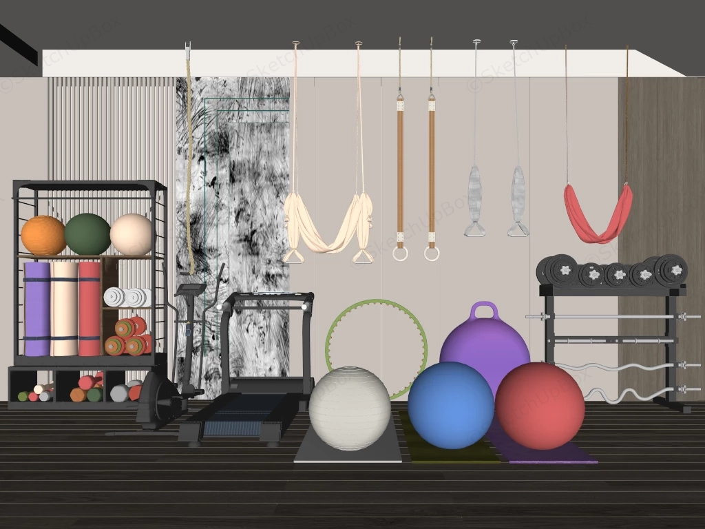 Home Exercise Equipment sketchup model preview - SketchupBox